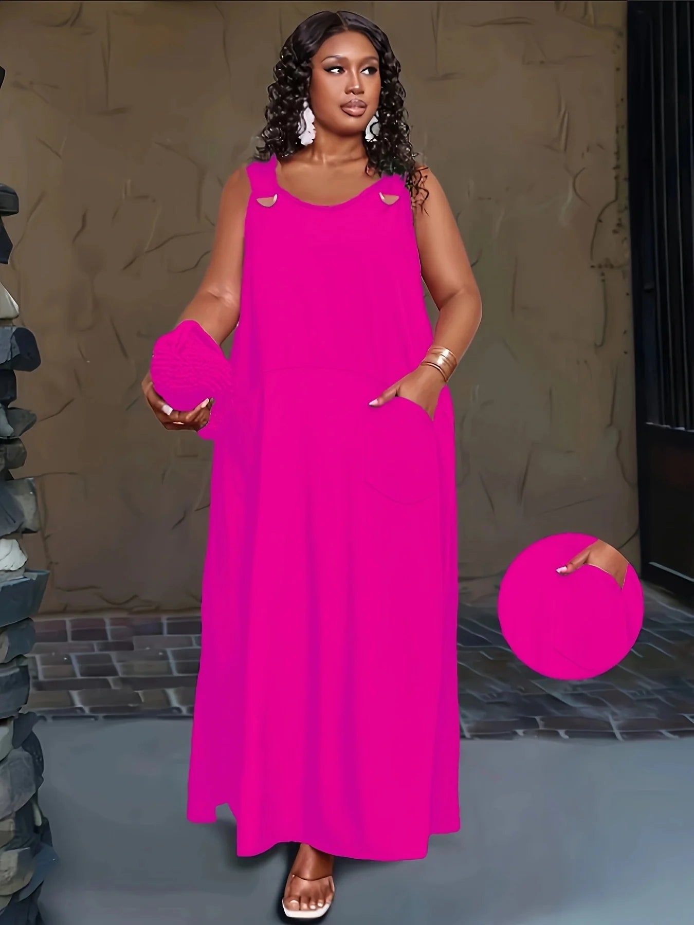 Loose Plain Dress
