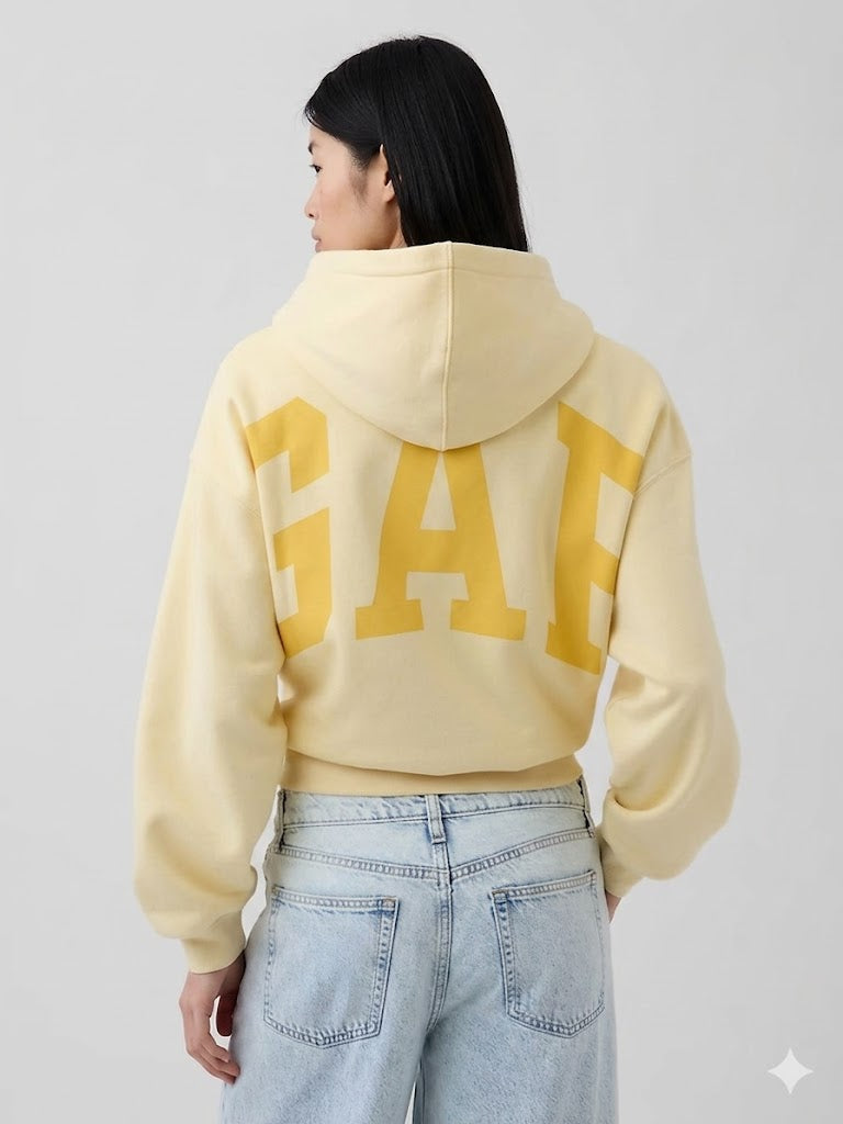 Crop Logo Hoodie